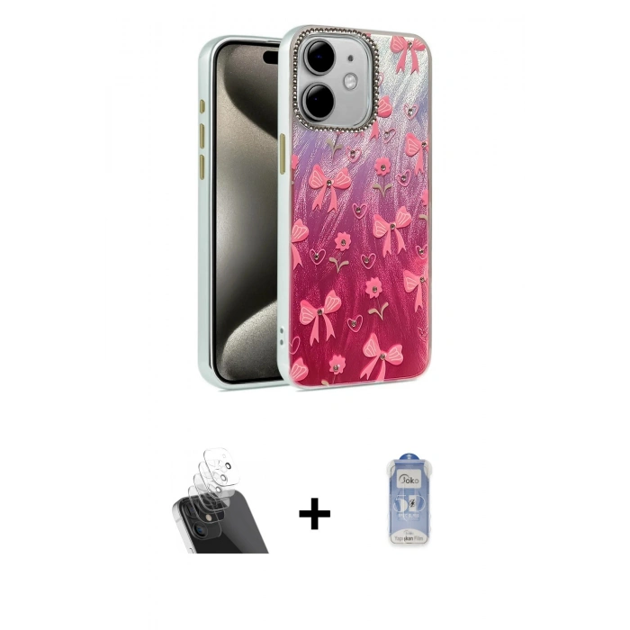MARSİLYAN™- iPhone 11 Kılıf Zirve Modern Prime - Siyah Joko Magic 5D Cam + Kamera Lens Koruma Cam - SF