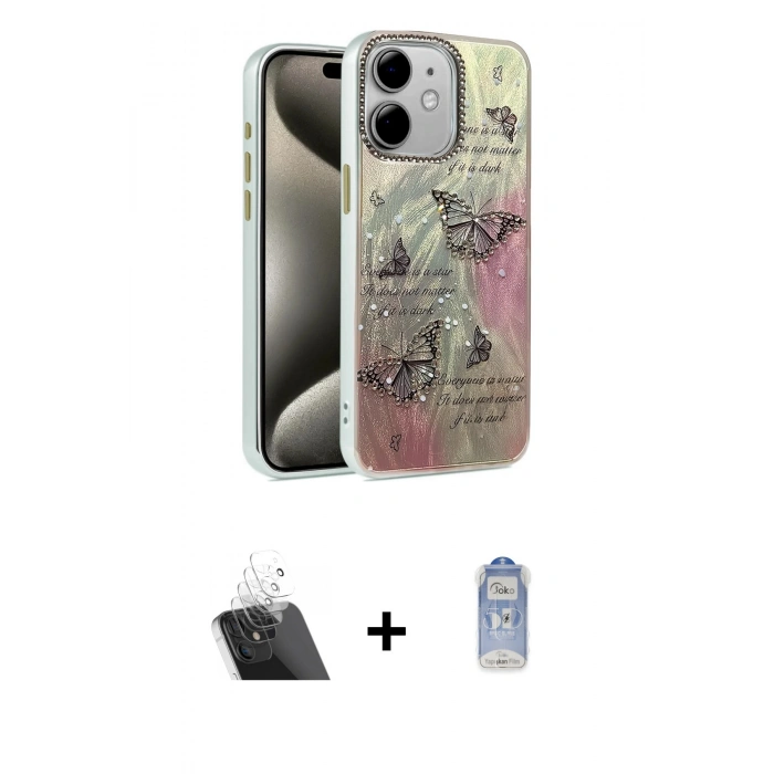 MARSİLYAN™- iPhone 11 Kılıf Zirve Modern Prime - Siyah Joko Magic 5D Cam + Kamera Lens Koruma Cam - SF