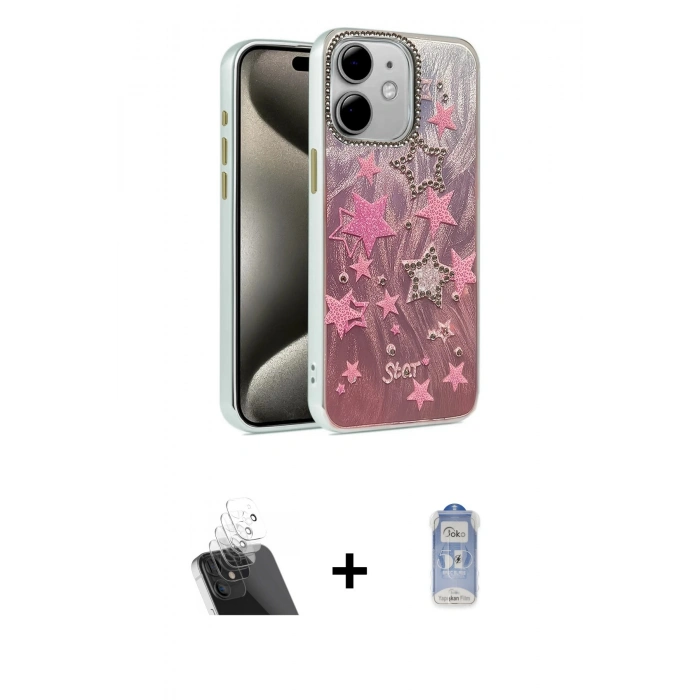 MARSİLYAN™- iPhone 11 Kılıf Zirve Modern Prime - Siyah Joko Magic 5D Cam + Kamera Lens Koruma Cam - SF