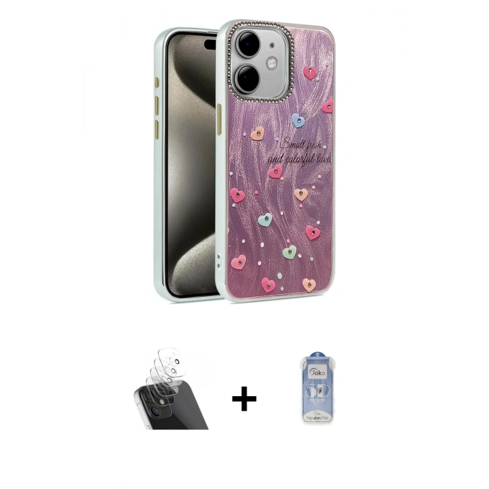 MARSİLYAN™- iPhone 11 Kılıf Zirve Modern Prime - Siyah Joko Magic 5D Cam + Kamera Lens Koruma Cam - SF
