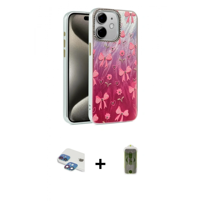 MARSİLYAN™- iPhone 11 Kılıf Zirve Modern Prime - Siyah Joko Magic 5D Hayalet Cam + Pers Alüminyum Kamera Lens - GI