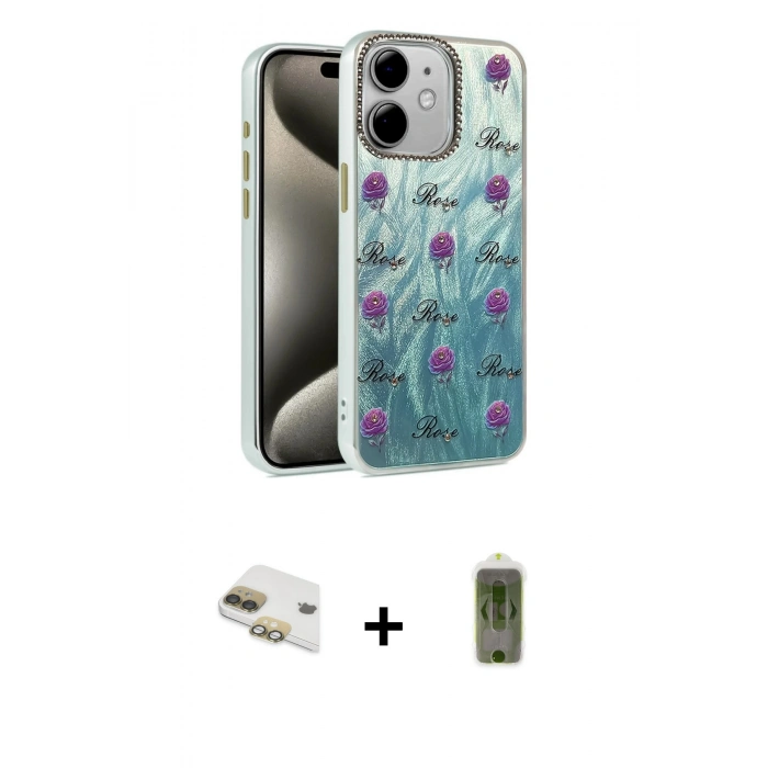 MARSİLYAN™- iPhone 11 Kılıf Zirve Modern Prime - Siyah Joko Magic 5D Hayalet Cam + Pers Alüminyum Kamera Lens - GD