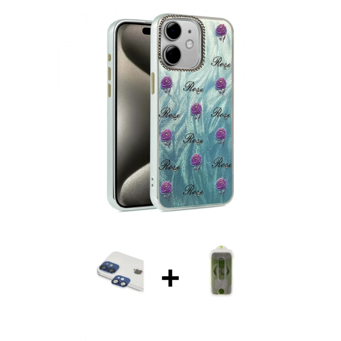 MARSİLYAN™- iPhone 11 Kılıf Zirve Modern Prime - Siyah Joko Magic 5D Hayalet Cam + Pers Alüminyum Kamera Lens - LT