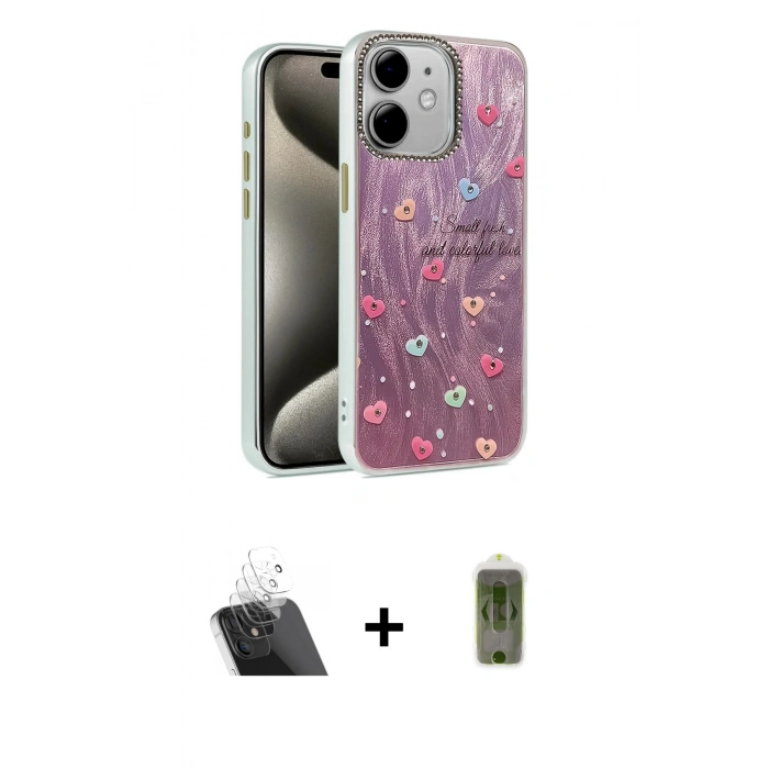 MARSİLYAN™- iPhone 11 Kılıf Zirve Modern Prime - Siyah Joko Magic 5D Hayalet Cam + Kamera Lens Koruma Cam - SF