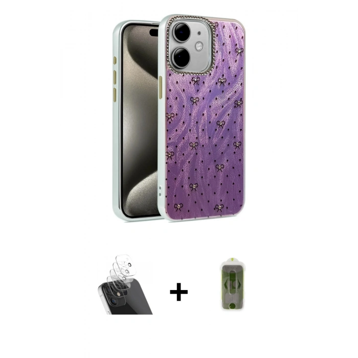 MARSİLYAN™- iPhone 11 Kılıf Zirve Modern Prime - Siyah Joko Magic 5D Hayalet Cam + Kamera Lens Koruma Cam - SF