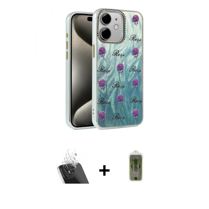MARSİLYAN™- iPhone 11 Kılıf Zirve Modern Prime - Siyah Joko Magic 5D Hayalet Cam + Kamera Lens Koruma Cam - SF
