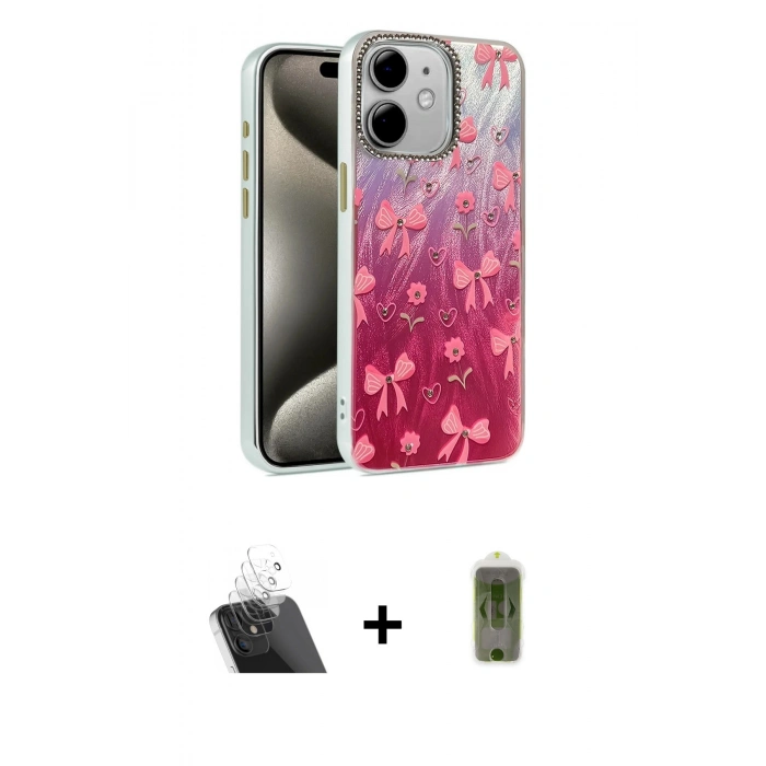 MARSİLYAN™- iPhone 11 Kılıf Zirve Modern Prime - Siyah Joko Magic 5D Hayalet Cam + Kamera Lens Koruma Cam - SF