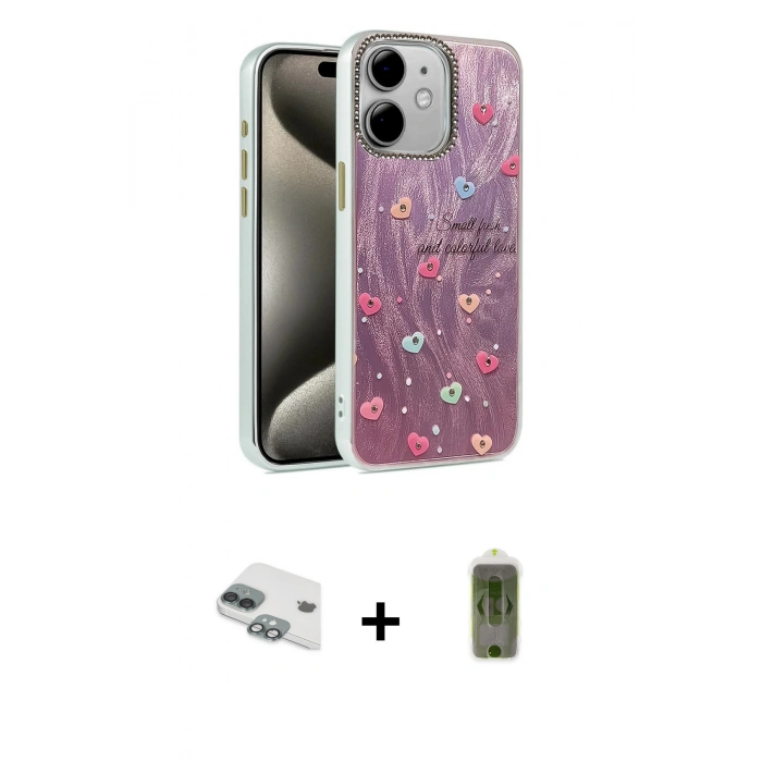 MARSİLYAN™- iPhone 11 Kılıf Zirve Modern Prime - Siyah Joko Magic 5D Hayalet Cam + Pers Alüminyum Kamera Lens - YL