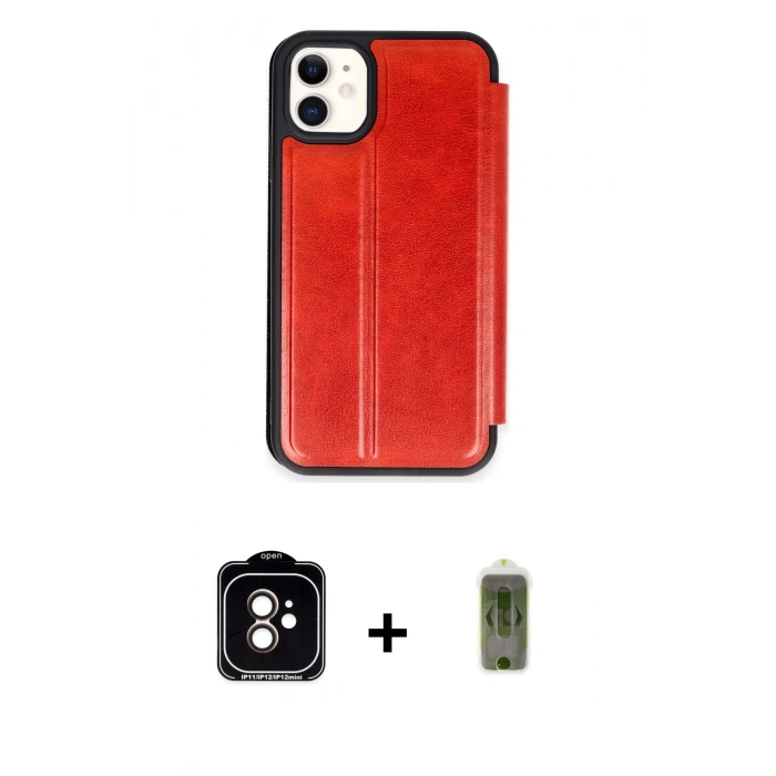MARSİLYAN™- iPhone 11 Kılıf Zirve Yansıma Serisi - Siyah Joko Magic 5D Hayalet Cam + PVD Metal Kamera Lens - TU