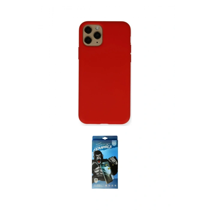 MARSİLYAN™- iPhone 11 Pro Kılıf Ahenk Serisi - Siyah 34D Izgaralı Cam