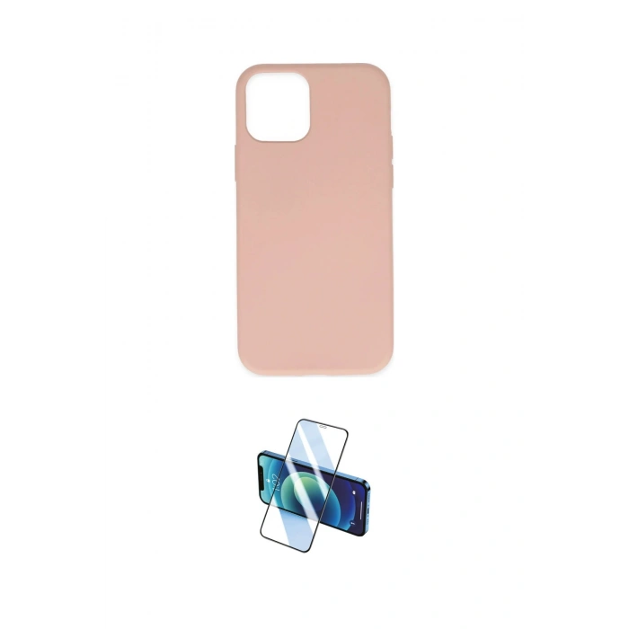 MARSİLYAN™- iPhone 11 Pro Kılıf Ahenk Serisi - Siyah 3D Antistatik Cam Ekran Koruyucu