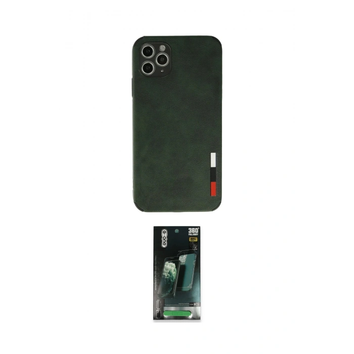 MARSİLYAN™- iPhone 11 Pro Kılıf Doruk Asil Koleksiyonu - Şeffaf 360 Full Body Arka Koruyucu