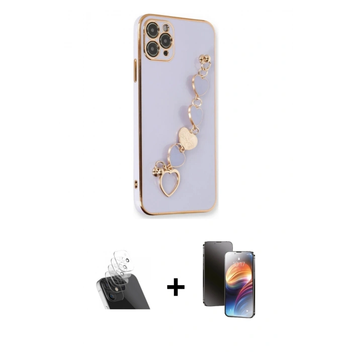MARSİLYAN™- iPhone 11 Pro Kılıf Nova Işık Prime - Siyah 3D Antistatik Mat Seramik Nano Ekran Koruyucu + Kamera Lens Koruma Cam - SF