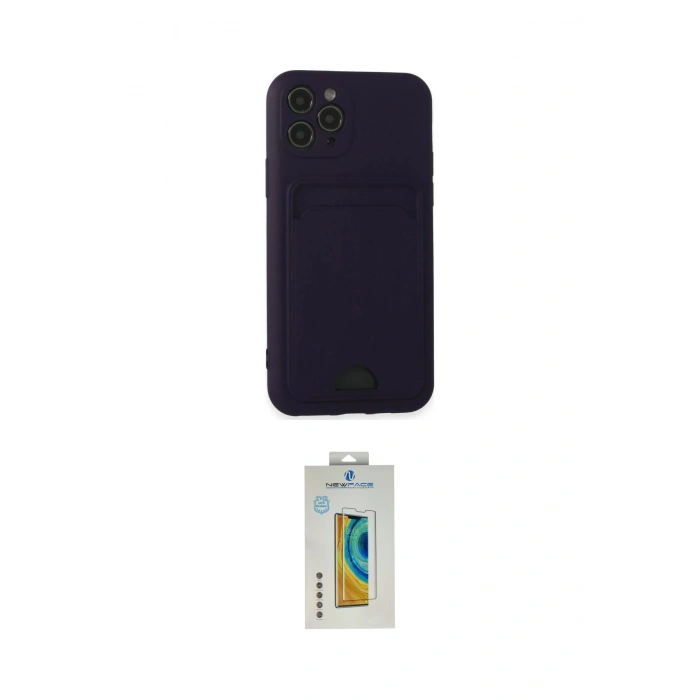 MARSİLYAN™- iPhone 11 Pro Kılıf Vadi Çizgi Prime - Siyah Polymer Nano Ekran Koruyucu