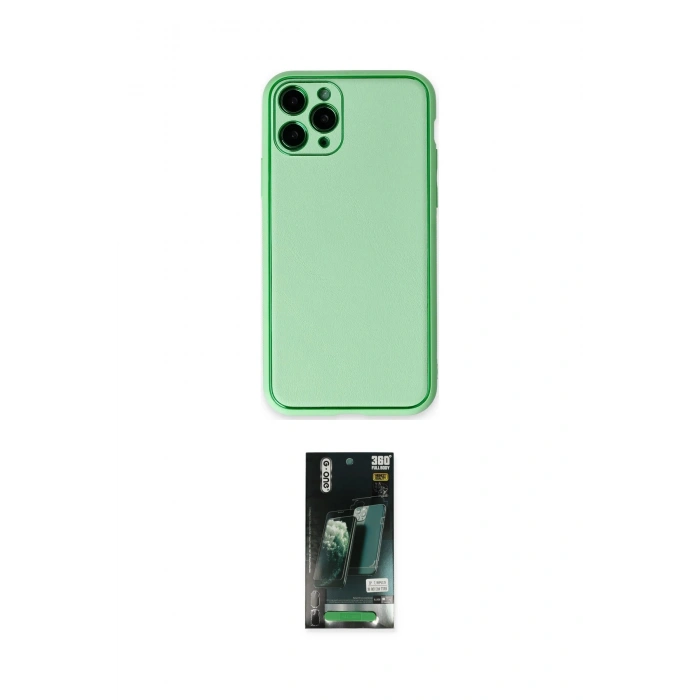MARSİLYAN™- iPhone 11 Pro Kılıf Yadigar Klasik - Siyah 360 Mat Full Body Arka Koruyucu