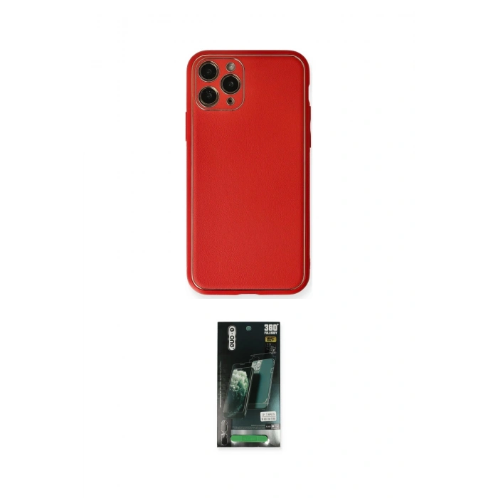 MARSİLYAN™- iPhone 11 Pro Kılıf Yadigar Klasik - Siyah 360 Mat Full Body Arka Koruyucu