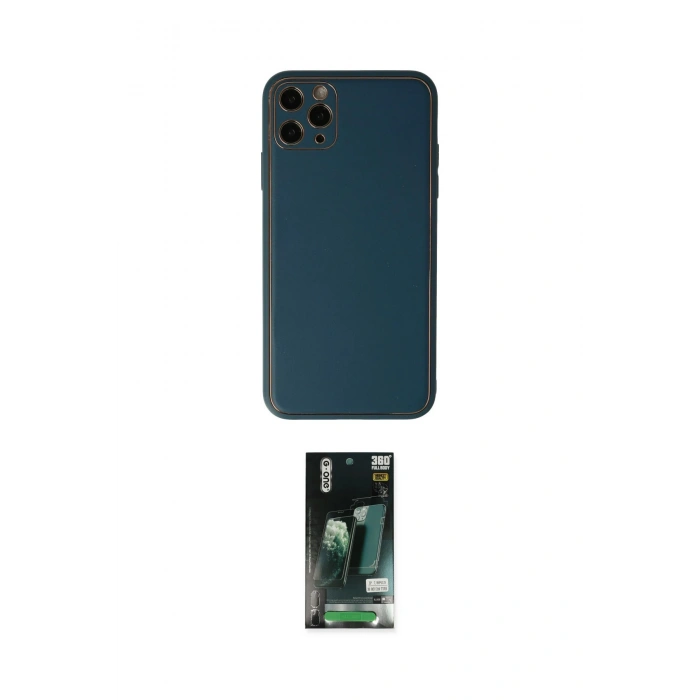 MARSİLYAN™- iPhone 11 Pro Kılıf Yadigar Klasik - Siyah 360 Mat Full Body Arka Koruyucu
