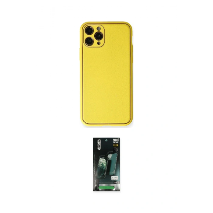 MARSİLYAN™- iPhone 11 Pro Kılıf Yadigar Klasik - Siyah 360 Mat Full Body Arka Koruyucu