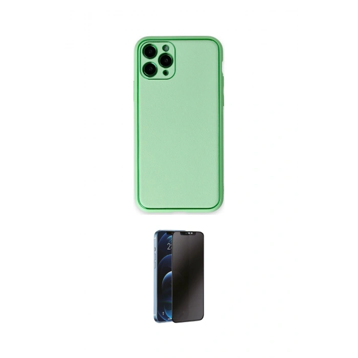 MARSİLYAN™- iPhone 11 Pro Kılıf Yadigar Klasik - Siyah 3D Antistatik Hayalet Cam Ekran Koruyucu