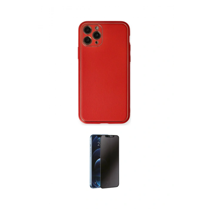 MARSİLYAN™- iPhone 11 Pro Kılıf Yadigar Klasik - Siyah 3D Antistatik Hayalet Cam Ekran Koruyucu