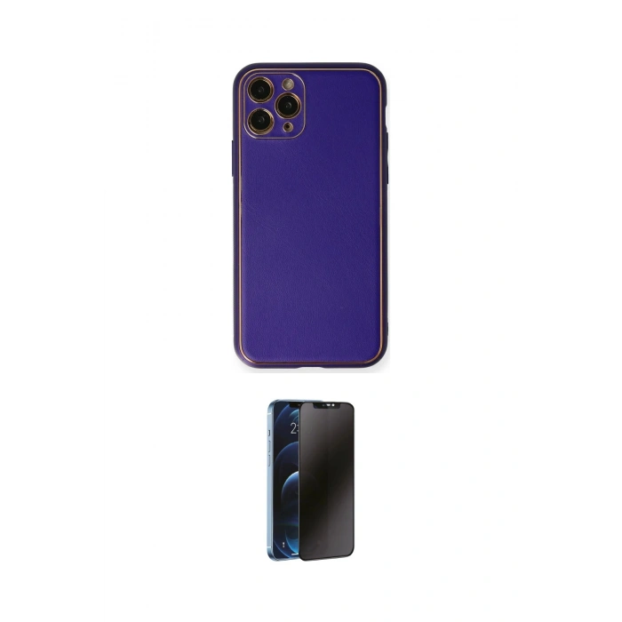 MARSİLYAN™- iPhone 11 Pro Kılıf Yadigar Klasik - Siyah 3D Antistatik Hayalet Cam Ekran Koruyucu