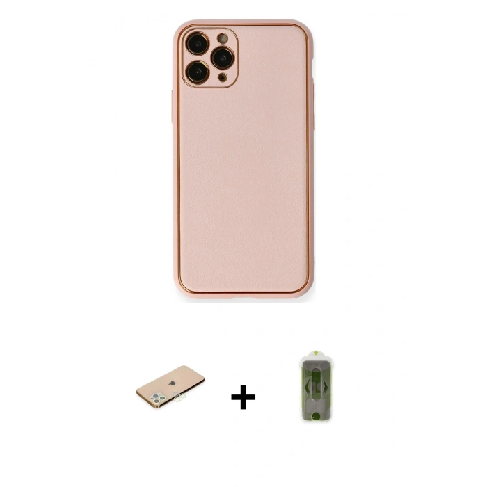 MARSİLYAN™- iPhone 11 Pro Kılıf Yadigar Klasik - Siyah Joko Magic 5D Hayalet Cam + Renkli Kamera Lens Koruma Cam - YL