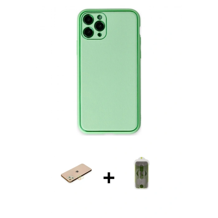 MARSİLYAN™- iPhone 11 Pro Kılıf Yadigar Klasik - Siyah Joko Magic 5D Hayalet Cam + Renkli Kamera Lens Koruma Cam - SI