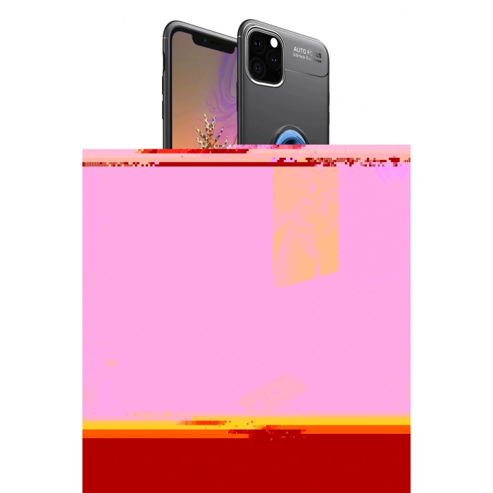 MARSİLYAN™- iPhone 11 Pro Kılıf Yankı Form Prime - Siyah 360 Mat Full Body Arka Koruyucu + Renkli Kamera Lens Koruma Cam - YL