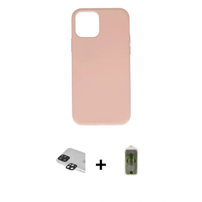 MARSİLYAN™- iPhone 11 Pro Max Kılıf Ahenk Serisi - Siyah Joko Magic 5D Hayalet Cam + Pers Alüminyum Kamera Lens - SH