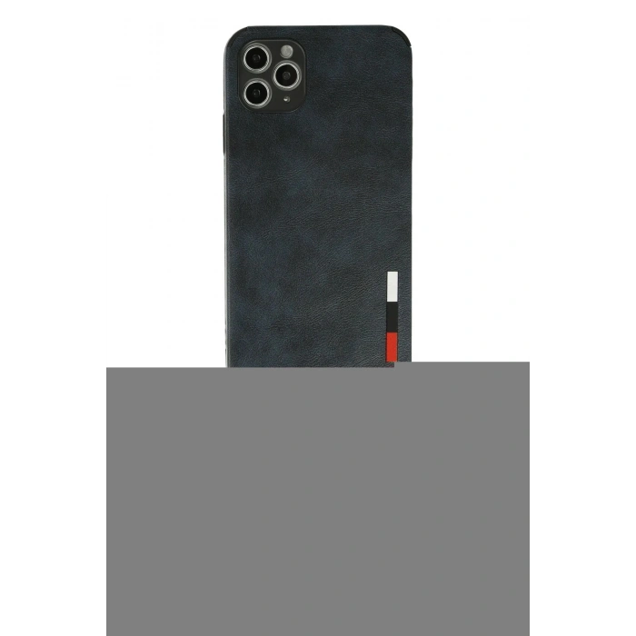 MARSİLYAN™- iPhone 11 Pro Max Kılıf Doruk Asil Koleksiyonu - Siyah 6D Mat Seramik Hayalet Nano Ekran Koruyucu + Renkli Kamera Lens Koruma Cam - TU