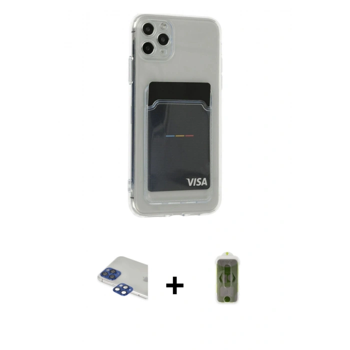 MARSİLYAN™- iPhone 11 Pro Max Kılıf Doruk Klasik Koleksiyonu - Siyah Joko Magic 5D Hayalet Cam + Pers Alüminyum Kamera Lens - LT