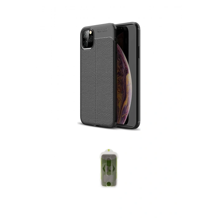 MARSİLYAN™- iPhone 11 Pro Max Kılıf Doruk Klasik Özel Seri - Siyah Joko Magic 5D Hayalet Cam