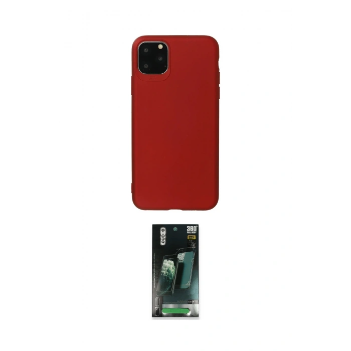 MARSİLYAN™- iPhone 11 Pro Max Kılıf Kozmos Yansıma Özel Seri - Şeffaf 360 Full Body Arka Koruyucu