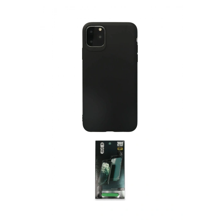 MARSİLYAN™- iPhone 11 Pro Max Kılıf Kozmos Yansıma Özel Seri - Şeffaf 360 Full Body Arka Koruyucu
