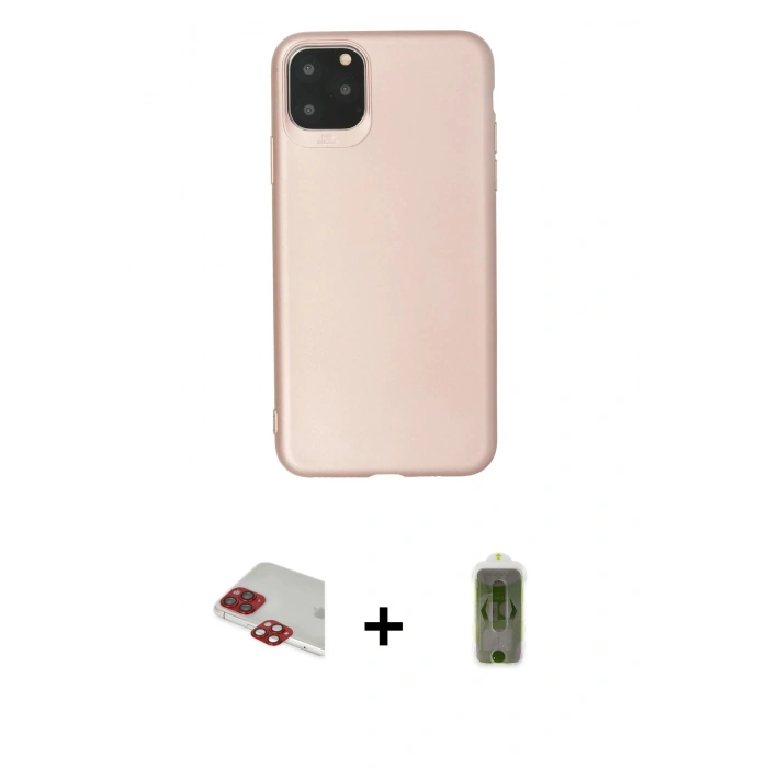 MARSİLYAN™- iPhone 11 Pro Max Kılıf Kozmos Yansıma Özel Seri - Siyah Joko Magic 5D Hayalet Cam + Pers Alüminyum Kamera Lens - KI