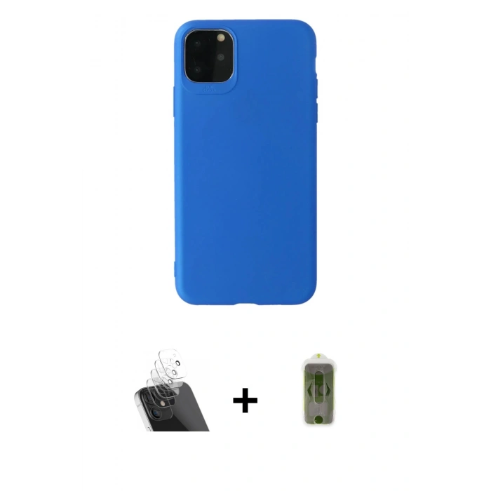 MARSİLYAN™- iPhone 11 Pro Max Kılıf Kozmos Yansıma Özel Seri - Siyah Joko Magic 5D Hayalet Cam + Kamera Lens Koruma Cam - SF