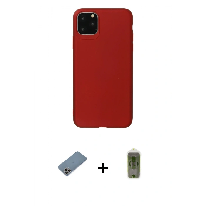 MARSİLYAN™- iPhone 11 Pro Max Kılıf Kozmos Yansıma Özel Seri - Siyah Joko Magic 5D Hayalet Cam + Shine Kamera Lens Koruma Cam - GI