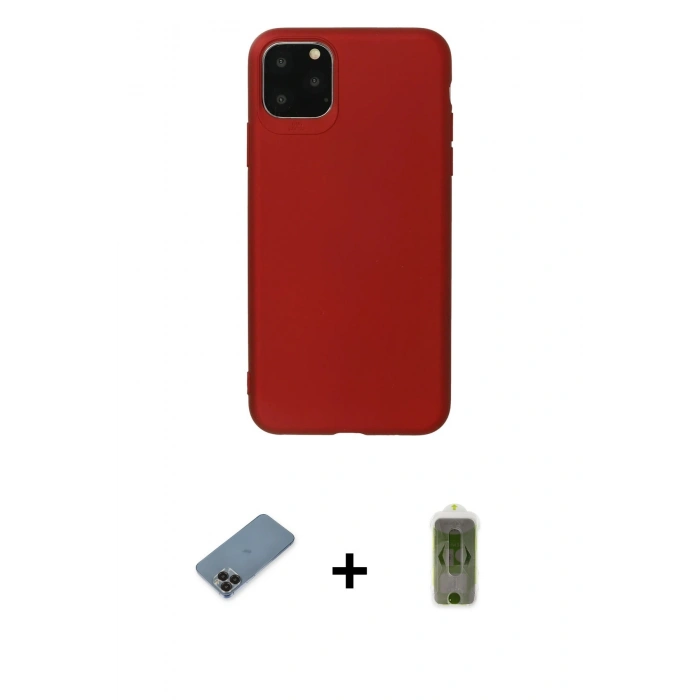 MARSİLYAN™- iPhone 11 Pro Max Kılıf Kozmos Yansıma Özel Seri - Siyah Joko Magic 5D Hayalet Cam + Metal Kamera Lens Koruma Cam - SH