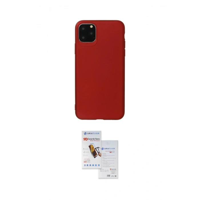MARSİLYAN™- iPhone 11 Pro Max Kılıf Kozmos Yansıma Özel Seri - Siyah Seramik Nano Ekran Koruyucu