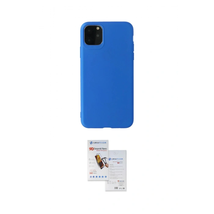 MARSİLYAN™- iPhone 11 Pro Max Kılıf Kozmos Yansıma Özel Seri - Siyah Seramik Nano Ekran Koruyucu