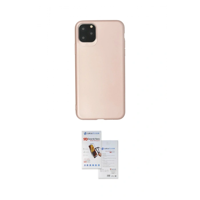 MARSİLYAN™- iPhone 11 Pro Max Kılıf Kozmos Yansıma Özel Seri - Siyah Seramik Nano Ekran Koruyucu