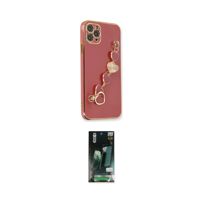 MARSİLYAN™- iPhone 11 Pro Max Kılıf Nova Işık Prime - Siyah 360 Mat Full Body Arka Koruyucu
