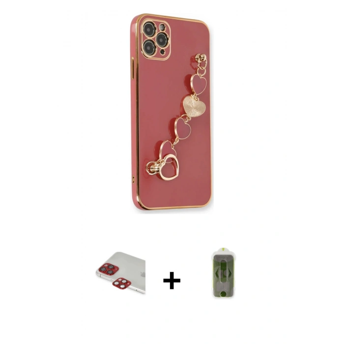 MARSİLYAN™- iPhone 11 Pro Max Kılıf Nova Işık Prime - Siyah Joko Magic 5D Hayalet Cam + Pers Alüminyum Kamera Lens - KI