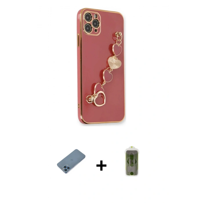 MARSİLYAN™- iPhone 11 Pro Max Kılıf Nova Işık Prime - Siyah Joko Magic 5D Hayalet Cam + Shine Kamera Lens Koruma Cam - MI