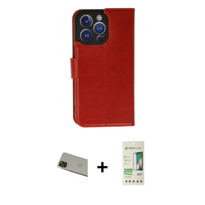 MARSİLYAN™- iPhone 11 Pro Max Kılıf Siluet Işık Serisi - Siyah 20D Premium Cam Ekran Koruyucu + Rainbow Kamera Lens Koruma Cam - YL
