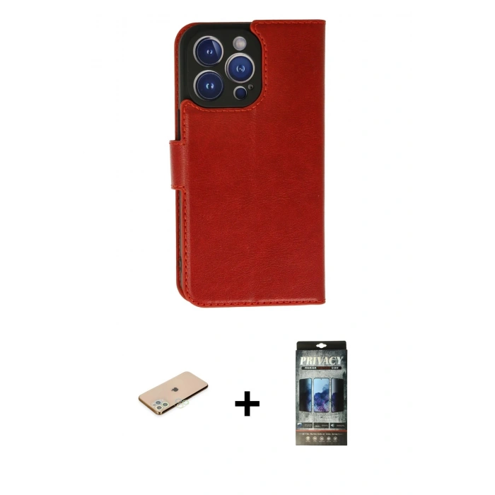 MARSİLYAN™- iPhone 11 Pro Max Kılıf Siluet Işık Serisi - Siyah 34D Hayalet Izgaralı Cam + Renkli Kamera Lens Koruma Cam - YL