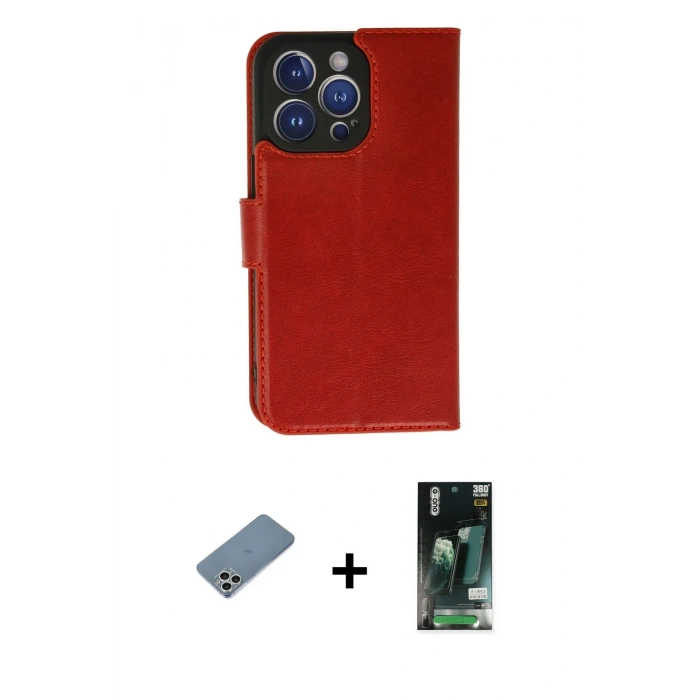 MARSİLYAN™- iPhone 11 Pro Max Kılıf Siluet Işık Serisi - Siyah 360 Mat Full Body Arka Koruyucu + Shine Kamera Lens Koruma Cam - GS
