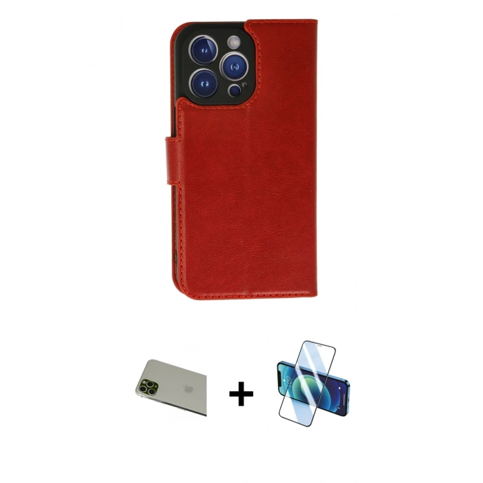 MARSİLYAN™- iPhone 11 Pro Max Kılıf Siluet Işık Serisi - Siyah 3D Antistatik Seramik Nano Ekran Koruyucu + Rainbow Kamera Lens Koruma Cam - YL
