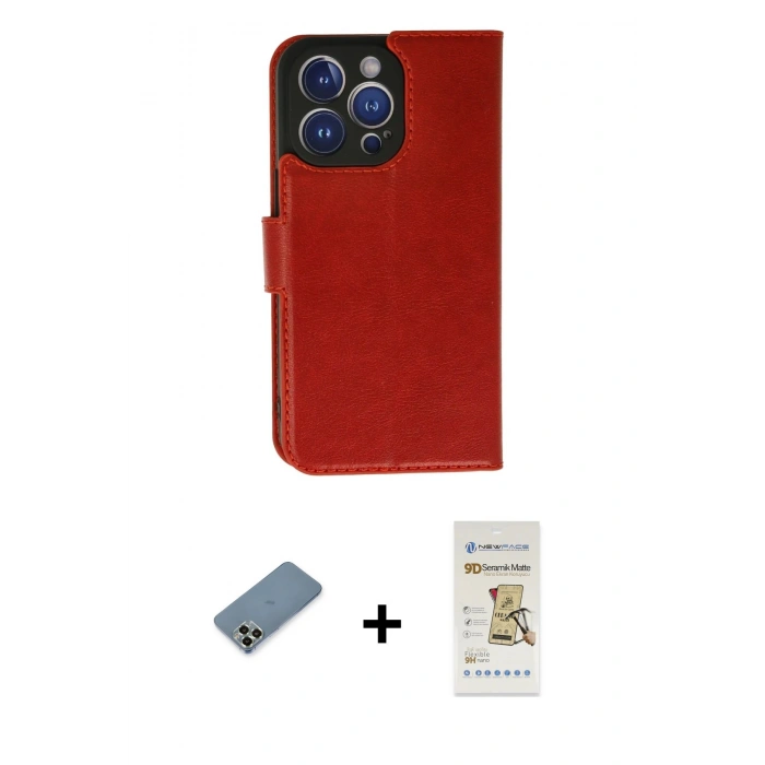 MARSİLYAN™- iPhone 11 Pro Max Kılıf Siluet Işık Serisi - Siyah Mat Seramik Nano Ekran Koruyucu + Metal Kamera Lens Koruma Cam - AKYL