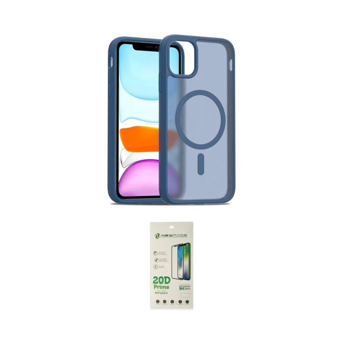 MARSİLYAN™- iPhone 11 Pro Max Kılıf Siluet Minimal Prime - Siyah 20D Premium Cam Ekran Koruyucu